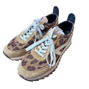 Rag & Bone Tan and Brown Leopard Sneakers eu37